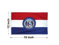 12"x18" Missouri Nylon Outdoor Flag